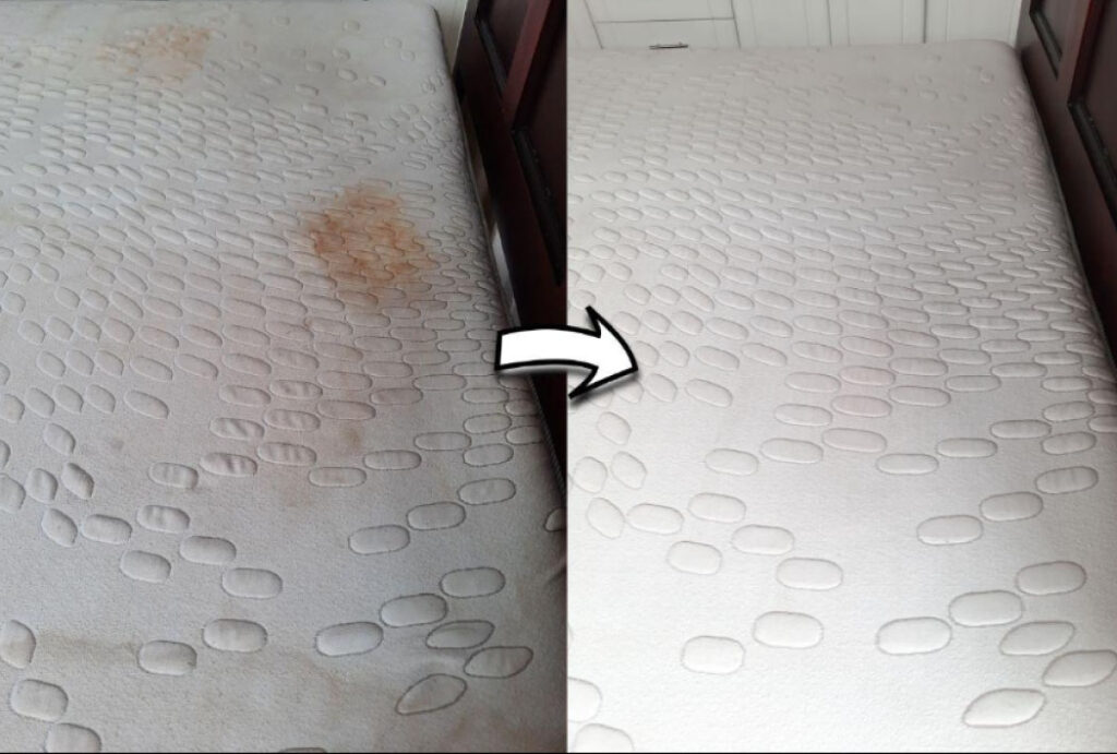 How to get urine out of a mattress when dry